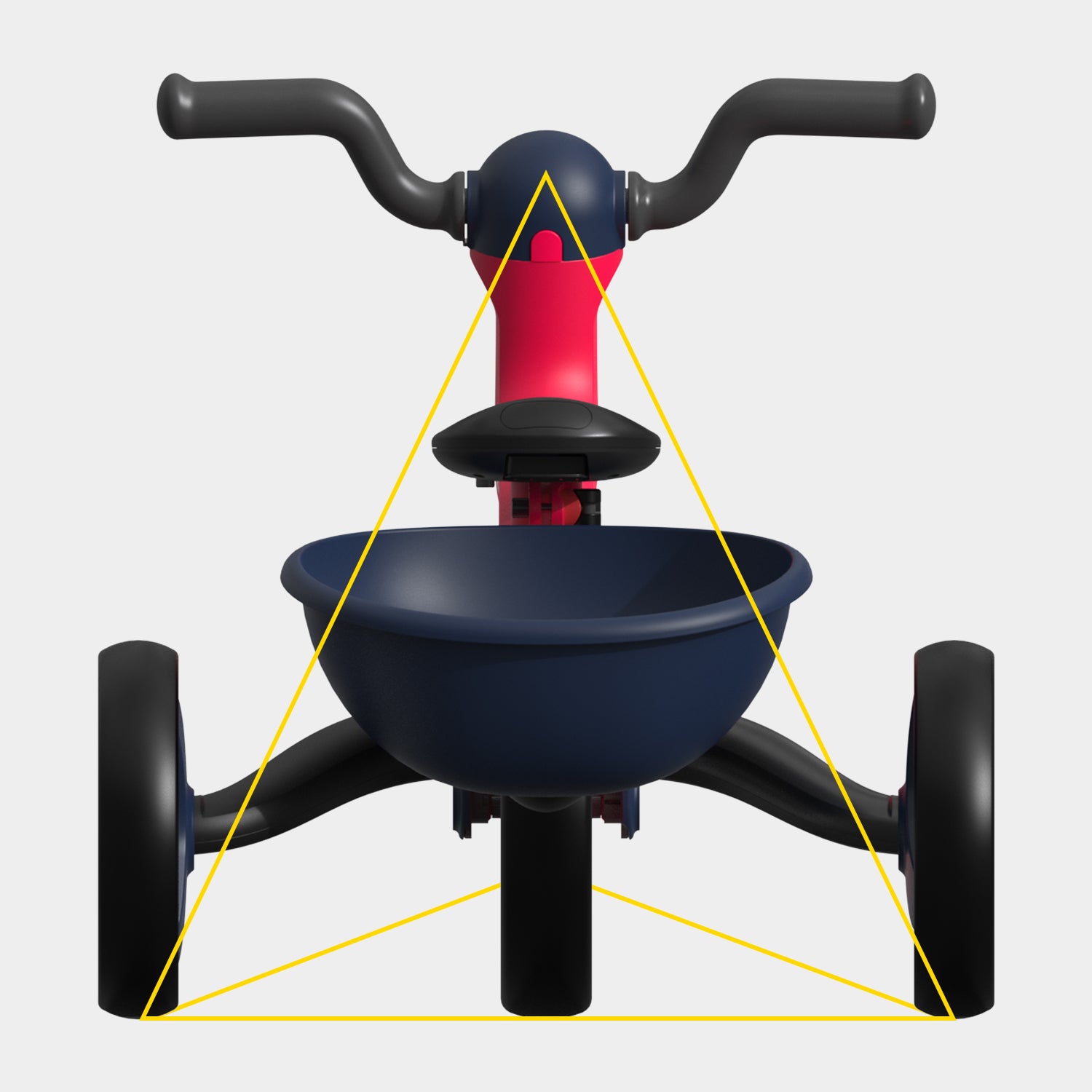 Qtus Hobby Balance Bike Tricycle for Children Aged 2-5 Years